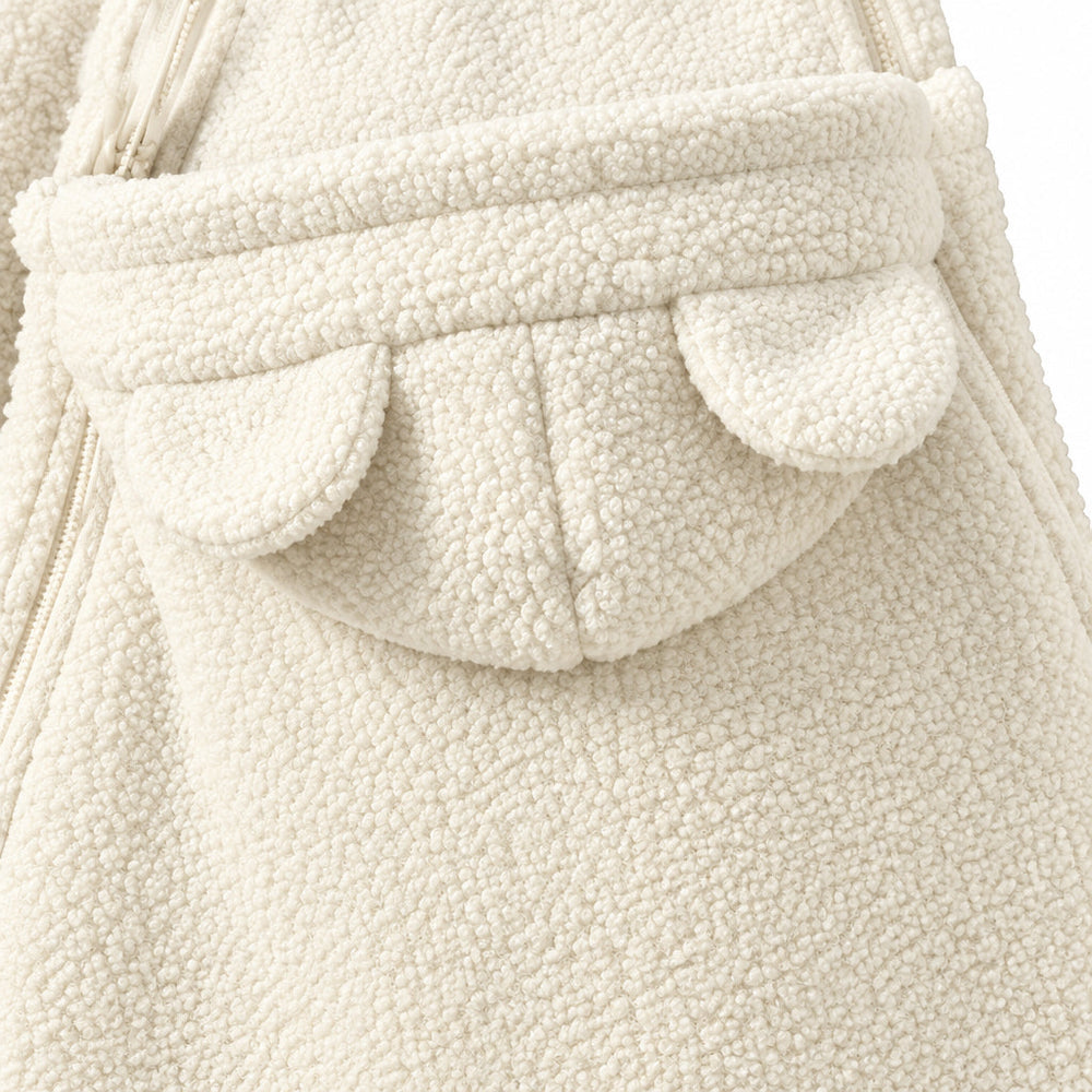 Bärjacka 2-i-1 för mamma och bebis – mjuk fleece, huva, dragkedja, fickor | babywearing-hoodie