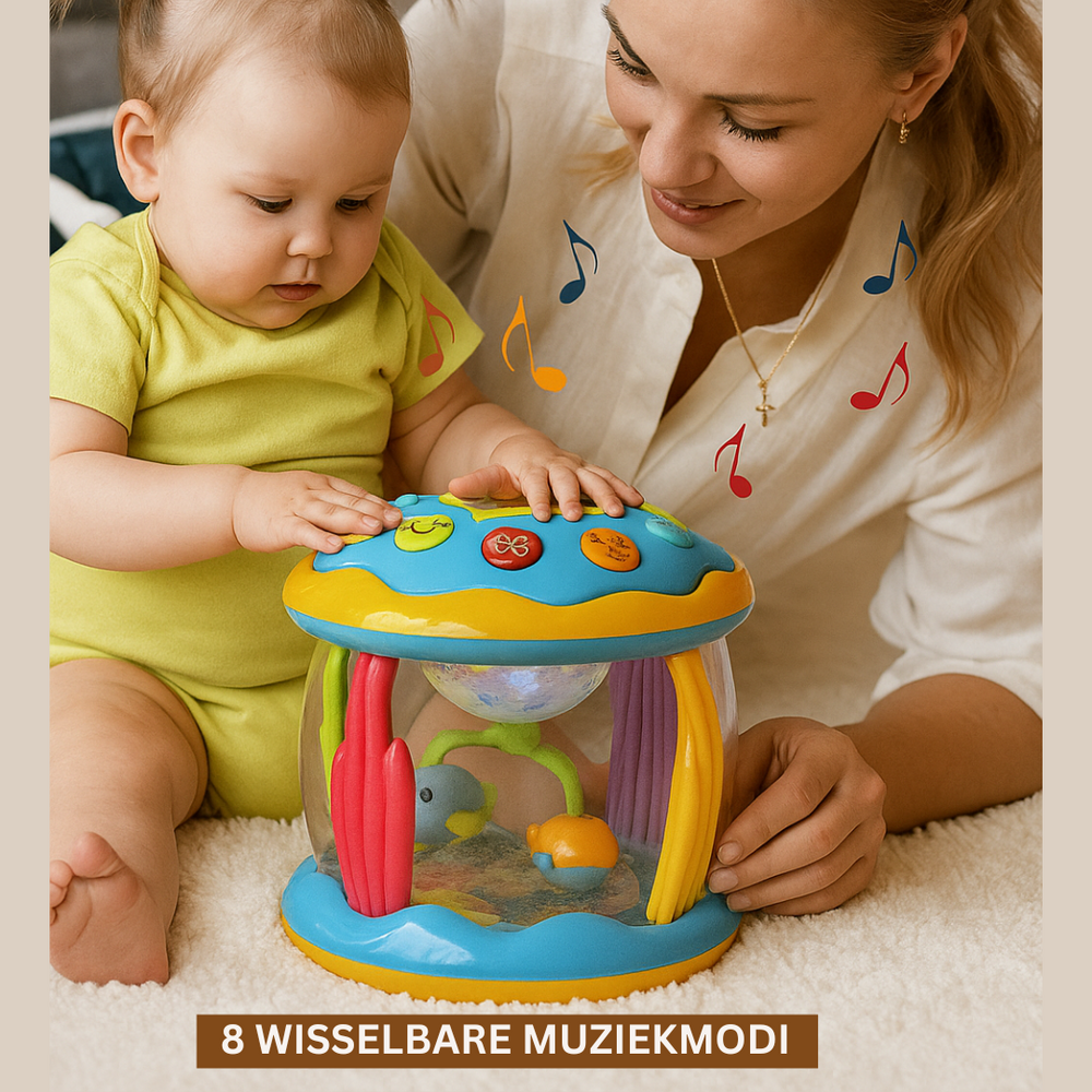 Musikalisk Karusell Baby – Ljus & Ljud Sensorisk Babyleksak