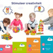 Magnetiska Byggklossar Set 74-delar – Stimulerar Kreativitet & Motorik för Barn
