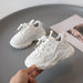 Chunky sneakers för barn med ovandel i mesh – tjock dämpande sula, halkskydd | sportskor