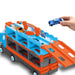 DinoRace Explorer – Leksakstruck med Utdragbar Racerbana och Mini-bilar för Barn 3+