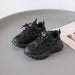 Chunky sneakers för barn med ovandel i mesh – tjock dämpande sula, halkskydd | sportskor