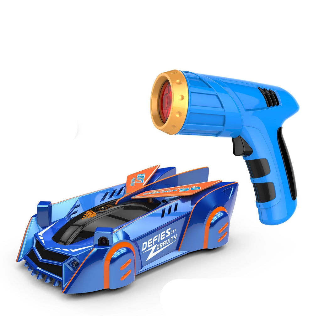 GravityRacer™ – Laserstyrd Bil som Kör på Väggar och Tak | Uppladdningsbar Leksak för Barn och Vuxna