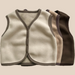 Väst med Fleece – Little Snug, Baby Unisex, Brun/Beige, Bomull, Storlek 0–2 år