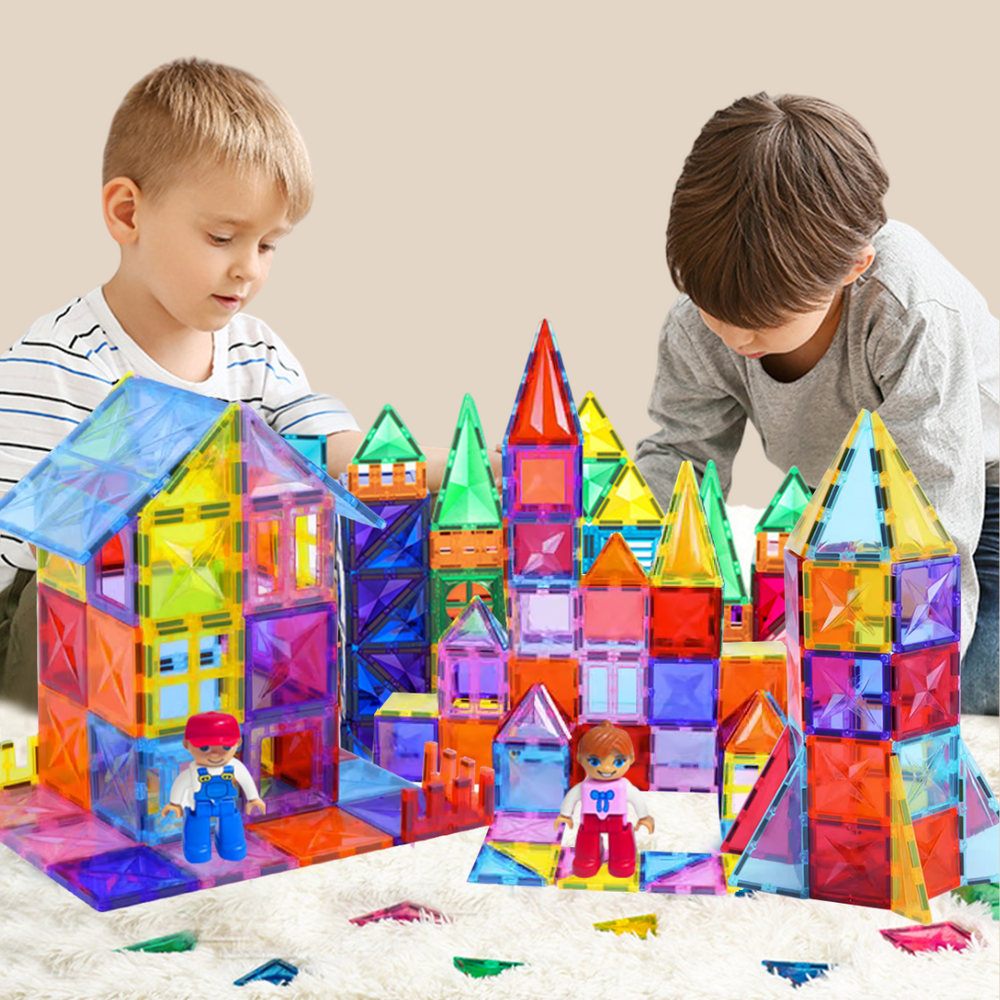 Magnetiska Byggblock - MagnaBrix Creatix, DIY, Pedagogisk Leksak, 1+ år