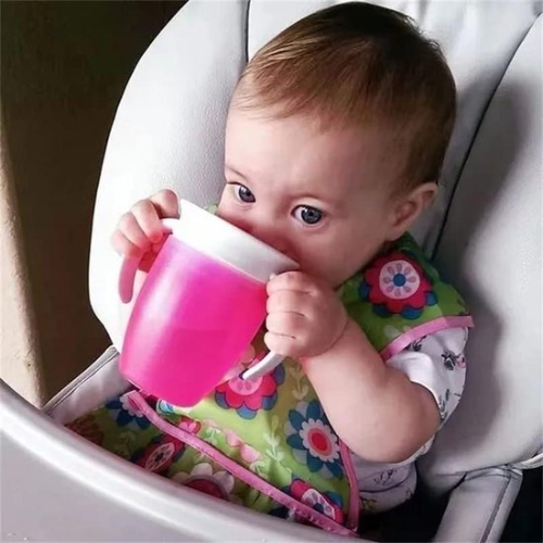Läckfri Baby Drickmugg 360° | Självständigt Drickande Utan Spill | Säker & BPA-fri
