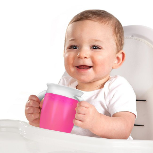 Läckfri Baby Drickmugg 360° | Självständigt Drickande Utan Spill | Säker & BPA-fri