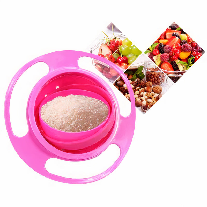 Anti-spill Skål för Barn – 360° Roterande Skål BPA-fri | TinyTurn™