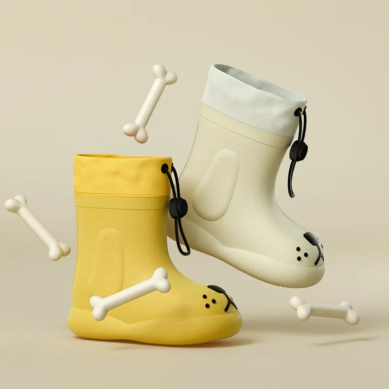 Gummistövlar – Woef Unisex, Vit, Gummi, Storlek 14–20