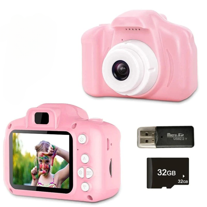 Barnkamera med foto & video – HD-kamera för barn (3+)