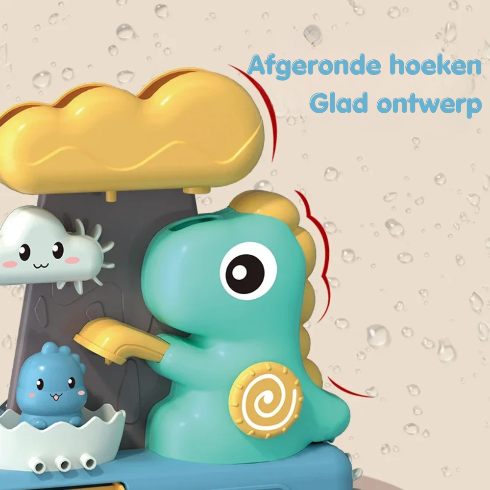 DinoSplash Badfigurer Set – Söta & Säkra Badleksaker för Barn – Lekfullt Lärande & Badkul