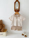 Luca Polo Babyset – Somrig Ribbad Outfit med Polokrage – Unisex | Storlek 0–3 år | Maison Minimi