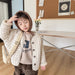 TeddySoft Vadderad Babyjacka Unisex | Vinterjacka 1–6 År | Varm Bomullsjacka med Knäppning & Rutmönster