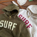 Hoodie – WaveRider Unisex, Grön/Röd/Grå, Bomull, Storlek 0–6 år