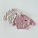 Babykofta med Hjärtan – Mjuk Cardigan med Knäppning – Unisex Barnkläder (6m–3år)