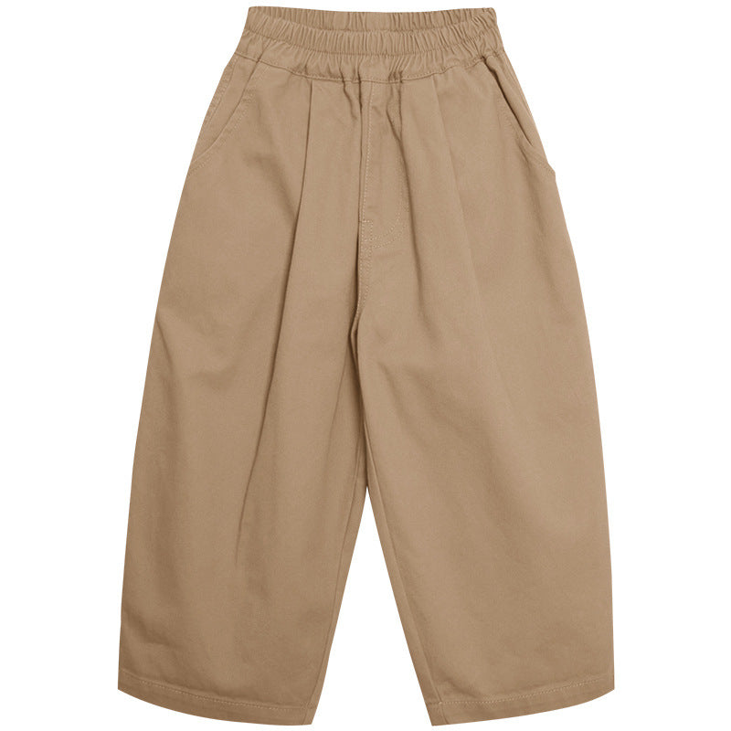 Byxa – Dean Unisex, Khaki/Grå, Bomull, Storlek 2–7 år