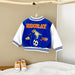 Baseballjacka – Asmara Unisex, Blå/Rosa, Bomull, Storlek 0–3 år