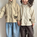 Jacka med huva – AdventurePals Unisex, Beige/Brun, Bomull, Storlek 0–8 år