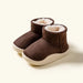 Varma Vinterstövlar – Abuya Unisex, Beige/Brun/Blå/Rosa, Mocka, Storlek 14–20