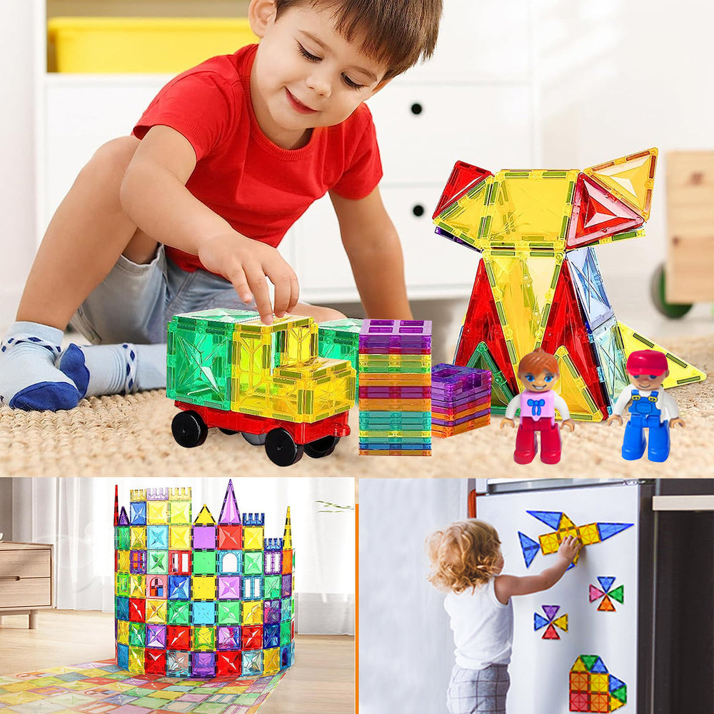 Magnetiska Byggblock - MagnaBrix Creatix, DIY, Pedagogisk Leksak, 1+ år