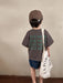 Oversized T-shirt – CozyLove Unisex, Grå/Beige, Bomull, Storlek 0–8 år