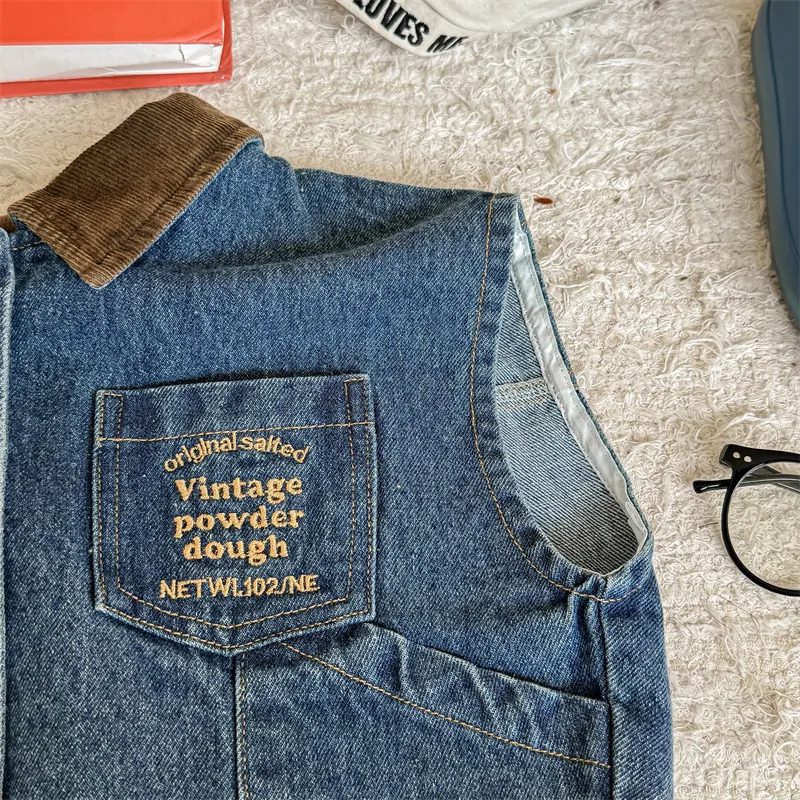 Barns Denimväst – Ärmlös Bodywarmer i Vintage-stil (9 mån–6 år)