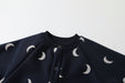 Byxdress/overall med manar – MoonDreamer Baby, unisex, svart, bomull, storlek 0–2 år