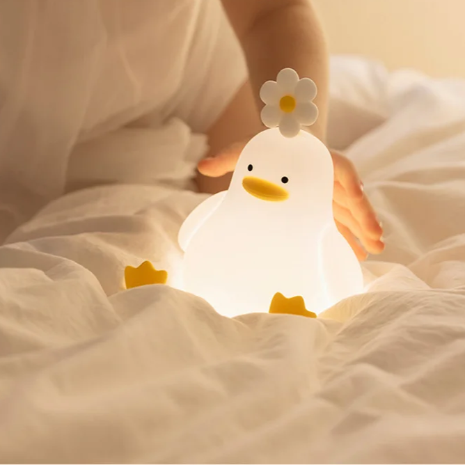 Eend Nattlampa Barn – Lugnande LED Sovlampa för Baby & Barnrum