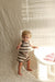 Terra Mini Coco Wave Baby Sommarset – Topp + Shorts – Naturliga Färger – Stickad Bomullsblandning – 0–2 år – Unisex Sommaroutfit