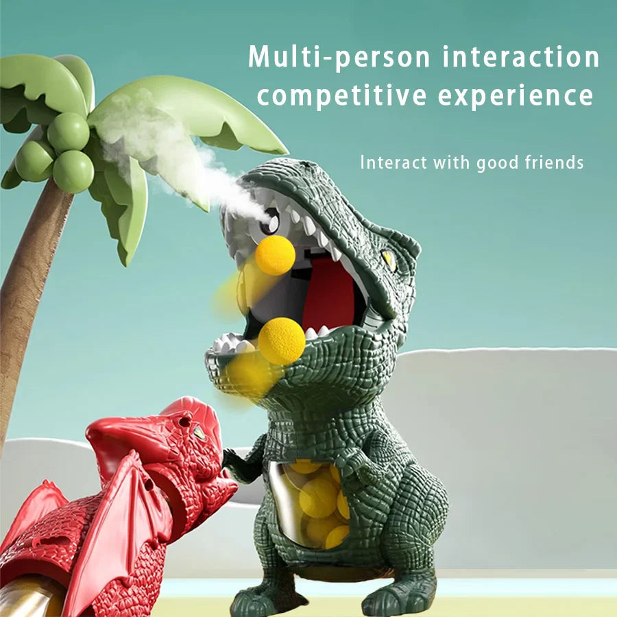 Dinosaurie Skjutspel Barn – T-Rex Ball Shooter med Foamblollar