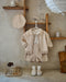 Kofta – Little Chic Unisex, Beige/Blå, Bomull, Storlek 0–3 år
