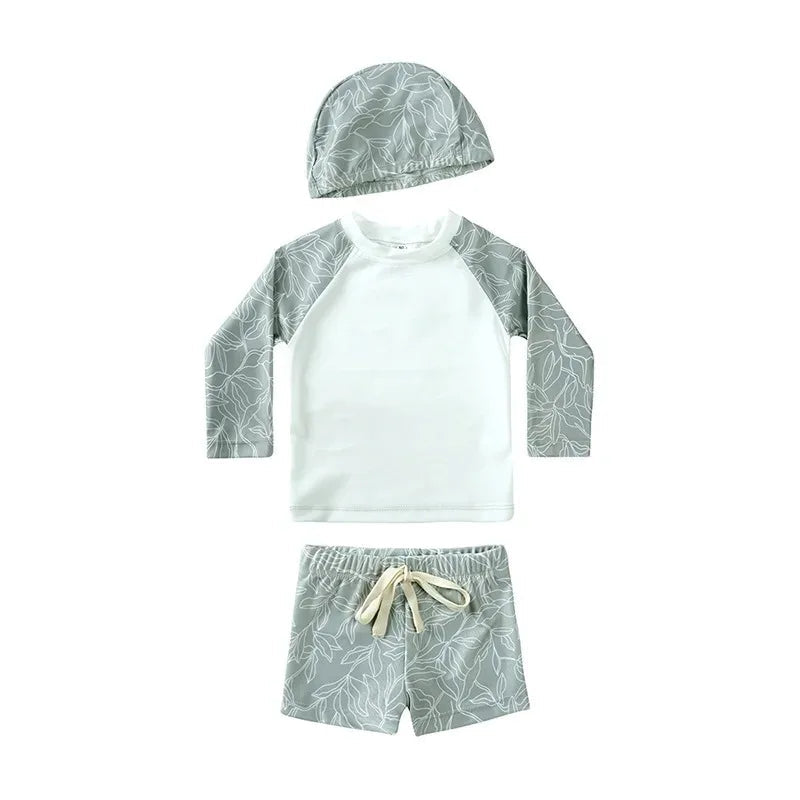 Baby Pojkar UV Simset med Hatt – UPF 50+ | 9M-7 år
