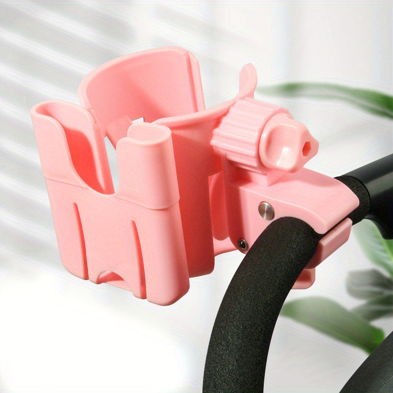 Mobil- och Mugghållare för Barnvagn – Addis Universal, Svart/Beige/Rosa/Gul, Plast
