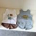 DinoFun Sommarset för Barn – Unisex T-shirt & Shorts med Dino-tryck | Roaro Kids | Storlek 0–8 år