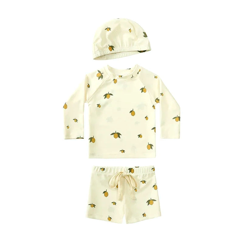 UV Simset Barn med Hatt – Solskydd 3-delar | 9M-7 år
