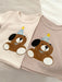 Loupi-set 0–3 år – Sommaroutfit för Flickor och Pojkar – 2-delad – Beige/Brun