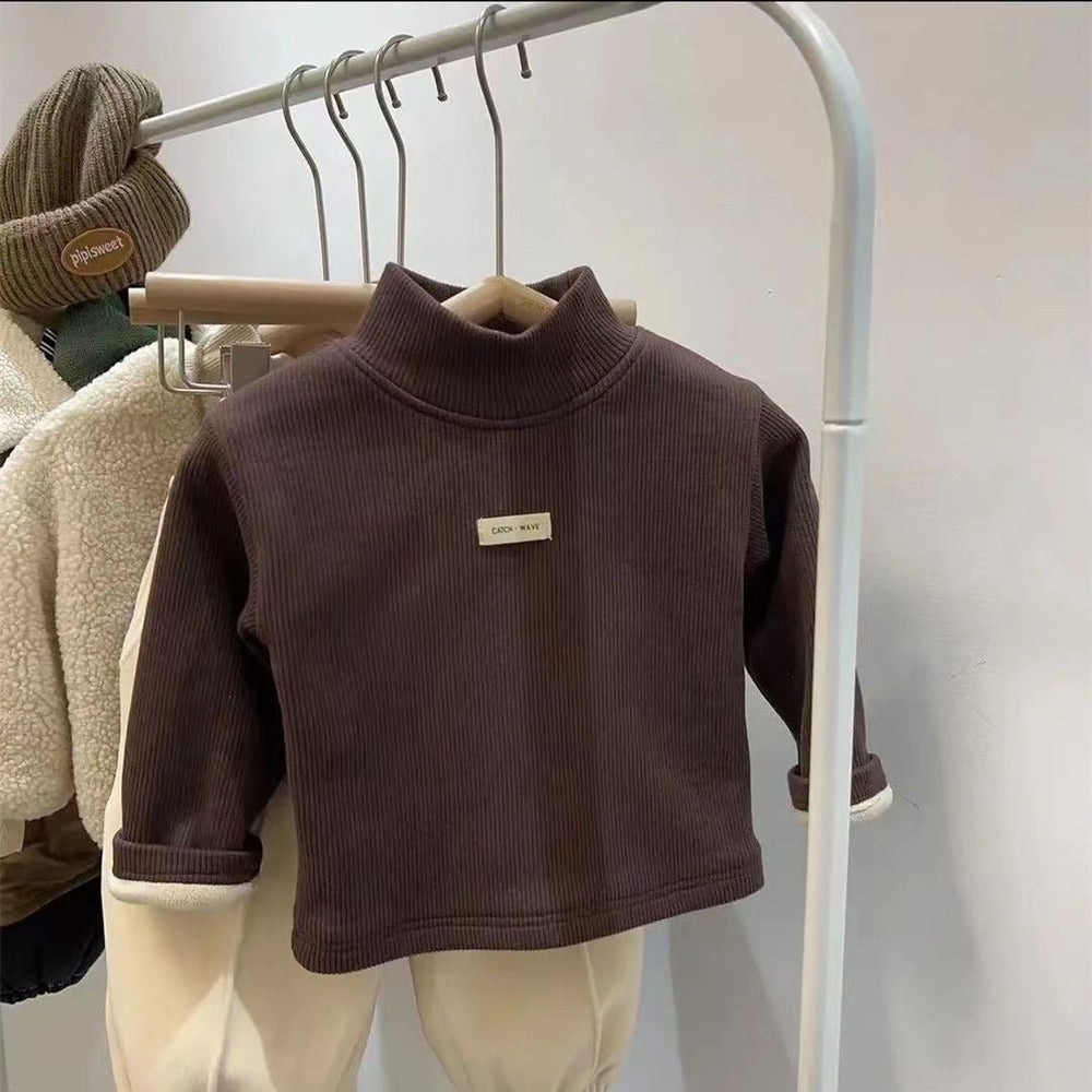 Polotröja – Tori Unisex, Grå/Brun/Vit/Svart, Bomull, Storlek 0–7 år
