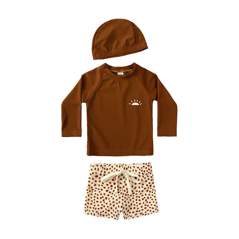 UV Simset Barn med Hatt – Solskydd 3-delar | 9M-7 år