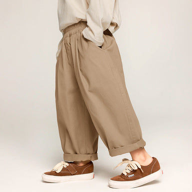 Byxa – Dean Unisex, Khaki/Grå, Bomull, Storlek 2–7 år