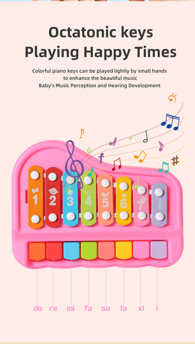 Pedagogiska Musikleksaker för Bebisar, Småbarn och Barn – Xylofon- och Pianoset för Kreativ Utveckling