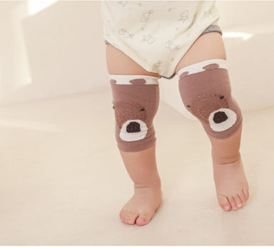 Knäskydd och strumpset – SnuggleStep Unisex, Gul/Brun/Orange/Rosa/Vit, Bomull, Storlek 0–5 år