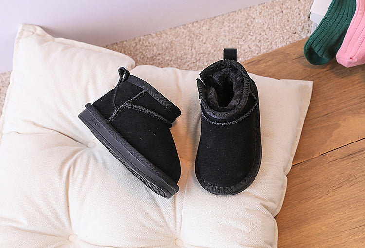 Ankelstövel – Noua Unisex, Brun/Svart/Grå, Mocka, Storlek 18–25