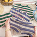 Ribb Sommarset – Little Waves Unisex, Blå/Grön, Bomull, 0–6 år