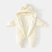 Onesie med Björnöron – Accra Unisex, Beige/Grön/Kaffe, Bomull, Storlek 6–18 månader