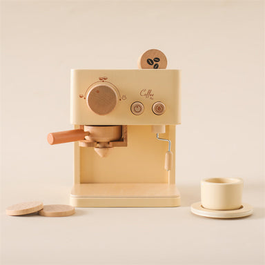 Träkaffemaskin – Little Barista | Pedagogiskt Rollspel Leksak | Hållbar & Interaktiv | Från 1 År