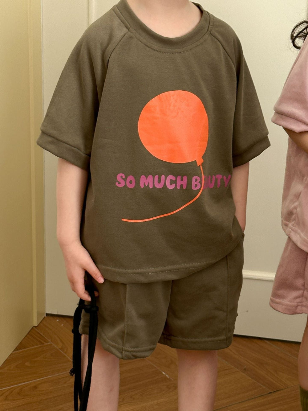 SunPop Sommarset för barn – Unisex tröja och shorts med soltryck | Bonbini Kids | Storlek 0–9 år