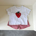 Frubino Frukt & Grönt Set – Sommarklädeset Baby/Småbarn/Barn 0–9 år – T-shirt + Rutiga Shorts – 100 % Bomull – Unisex – Fruktmotiv