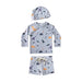 Baby Pojkar UV Simset med Hatt – UPF 50+ | 9M-7 år
