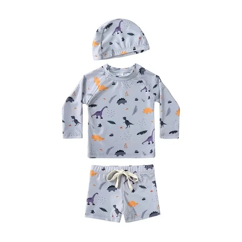 Baby Pojkar UV Simset med Hatt – UPF 50+ | 9M-7 år