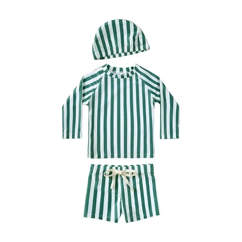 Baby Pojkar UV Simset med Hatt – UPF 50+ | 9M-7 år